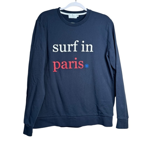 Cuisse De Grenouille Other - Cuisse De Grenouille Blue Long Sleeve Sweatshirt Crewneck Surf In Paris Large L